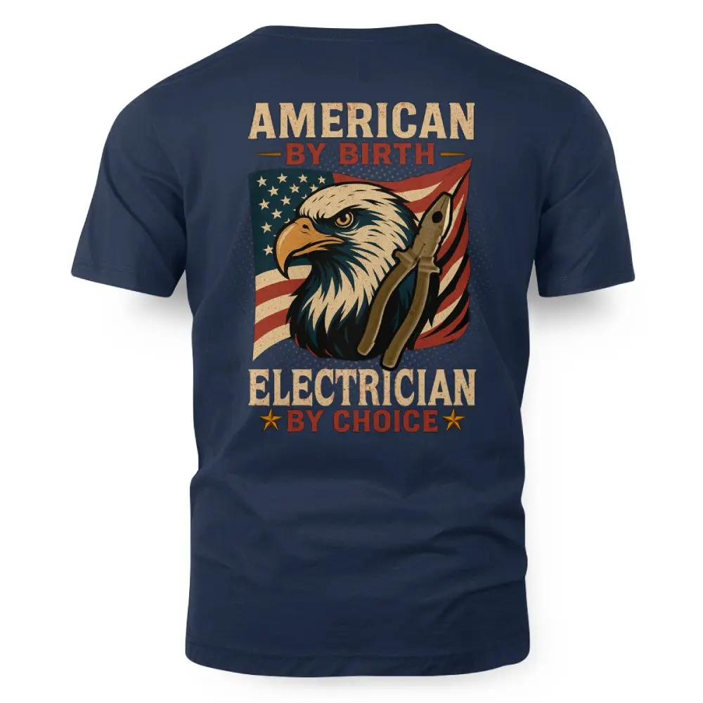 American by Birth Electrician by Choice – Patriotic Electrician - Image 4
