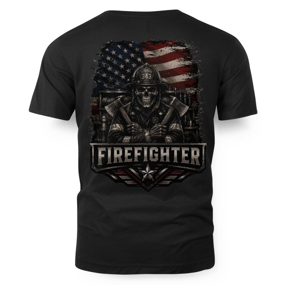 USA Flag Firefighter – Patriotic - Image 2