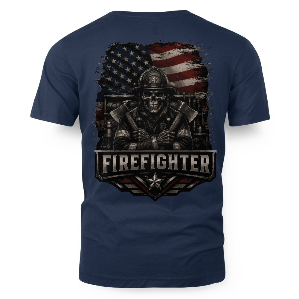 USA Flag Firefighter – Patriotic - Image 4
