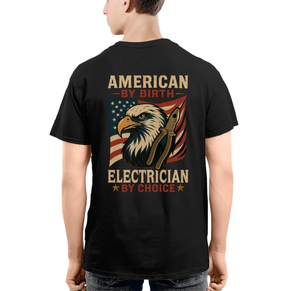 American by Birth Electrician by Choice – Patriotic Electrician - Image 3