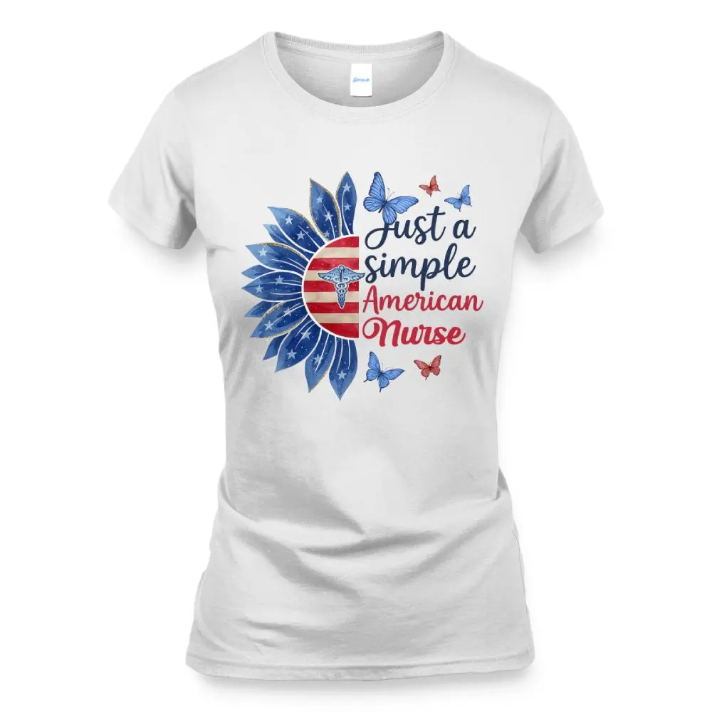 Just a Simple American Nurse – Patriotic - Image 3