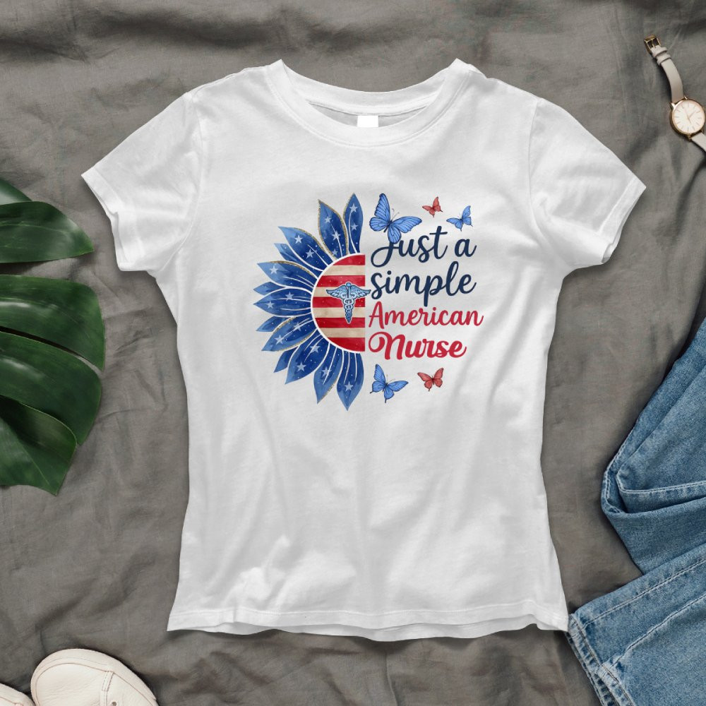 Just a Simple American Nurse – Patriotic - Image 4
