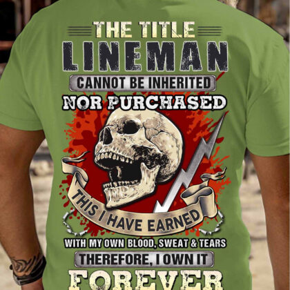 The Title Lineman Cannot be Inherited nor Purchased