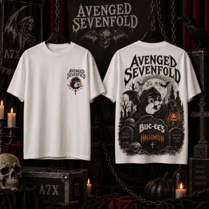 Avenged Sevenfold Buc-ee’s Halloween Grim Reaper 3D Shirt for Metal Fans and Spooky Nights NTH1