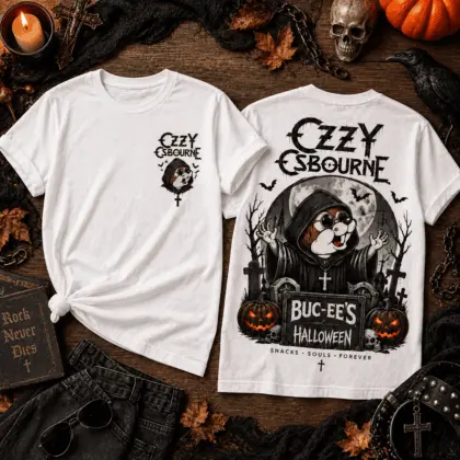 Ozzy Osbourne Buc-ee’s Halloween Graveyard 3D Shirt for Metal Fans and Spooky Nights NTH1
