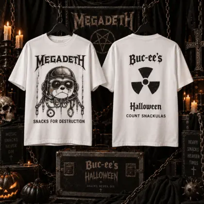 Megadeth Buc-ee’s Halloween Radioactive 3D Shirt for Metal Fans and Spooky Nights NTH1