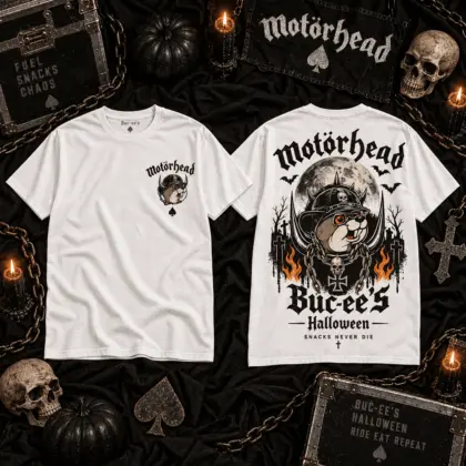 Motörhead Buc-ee’s Halloween Biker 3D Shirt for Heavy Music Fans and Spooky Nights NTH1