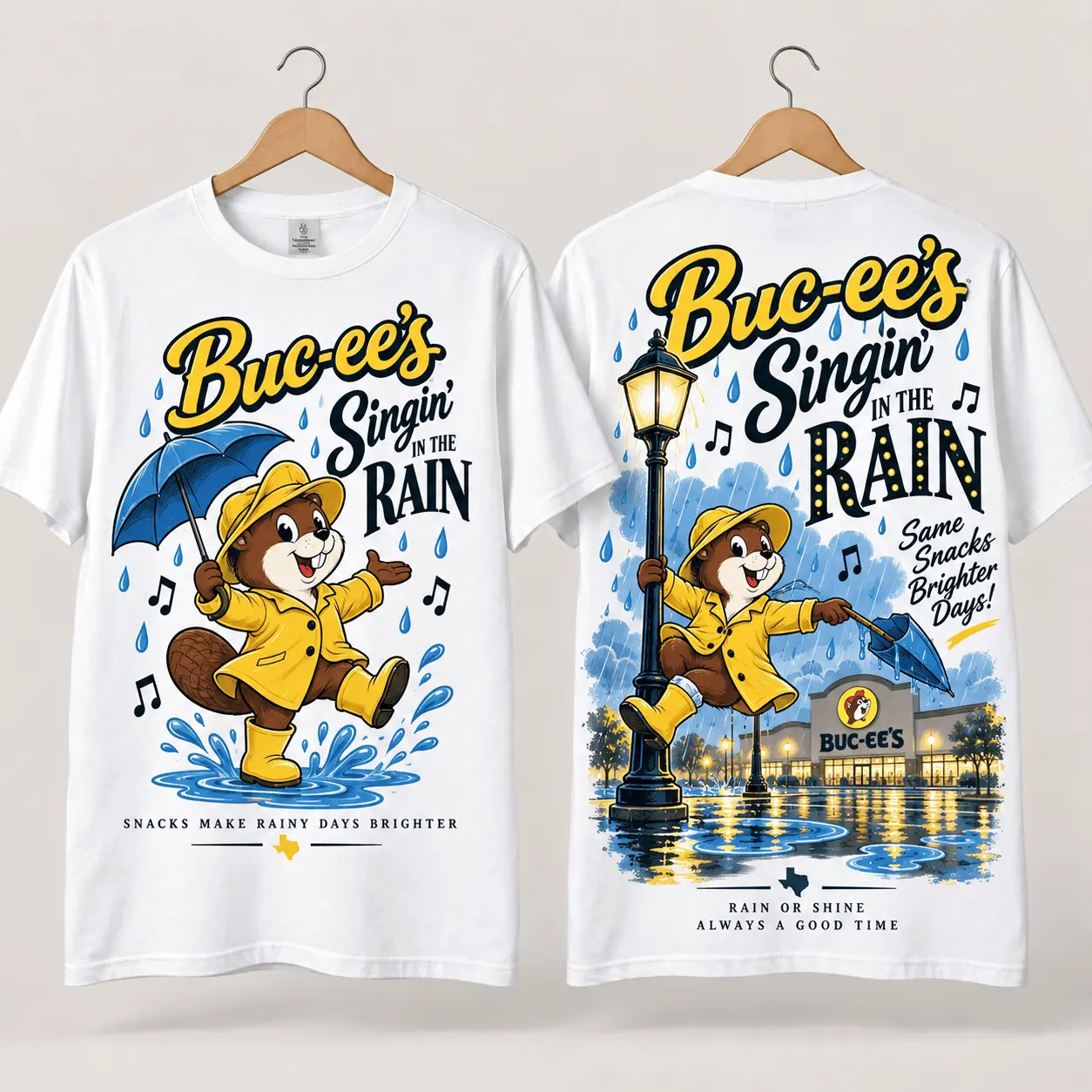 Buc-ee’s Singin’ in the Rain 3D Shirt for Musical Fans and Brighter Days NTH1 - Image 2