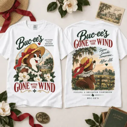 Buc-ee’s Gone With The Wind Southern 3D Shirt for Classic Film Fans and Brighter Tomorrows NTH1