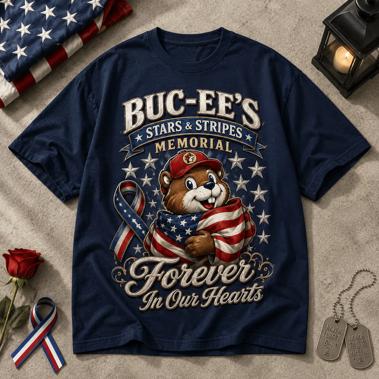 Buc-ee's Freedom 9/11 Memorial T-Shirt NY - Image 3
