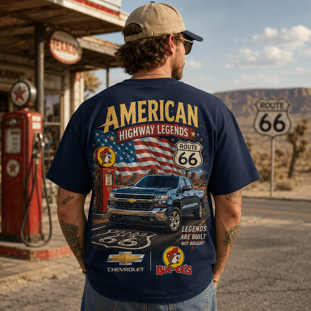 Buc-ee's American Highway Legends T-Shirt NY - Image 5