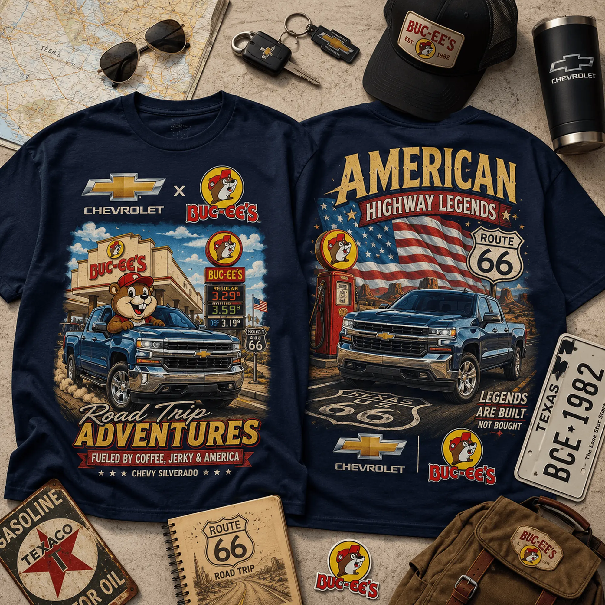 Buc-ee's American Highway Legends T-Shirt NY