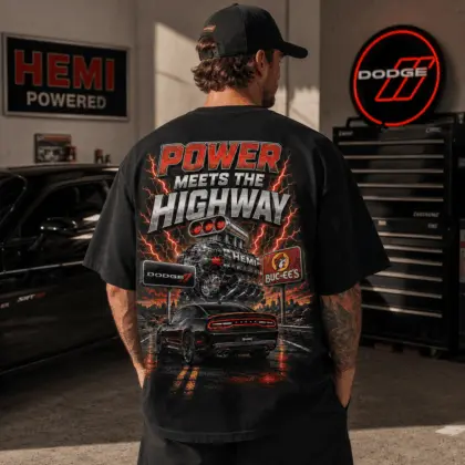 Buc-ee's Dodge Power Meets Highway T-Shirt NY