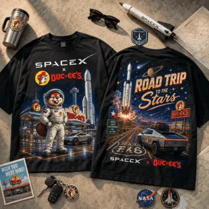 Buc-ee's SpaceX Road Trip To Stars T-Shirt NY