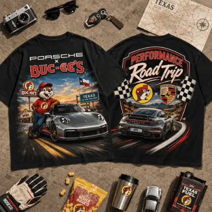 Buc-ee's Porsche Performance Road Trip T-Shirt NY