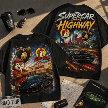 Buc-ee's Supercar Highway Adventure T-Shirt NY