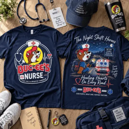 Buc-ee's Night Shift Hero Nurse T-Shirt NY