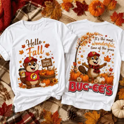 Buc-ee's Hello Fall Pumpkin T-Shirt NY