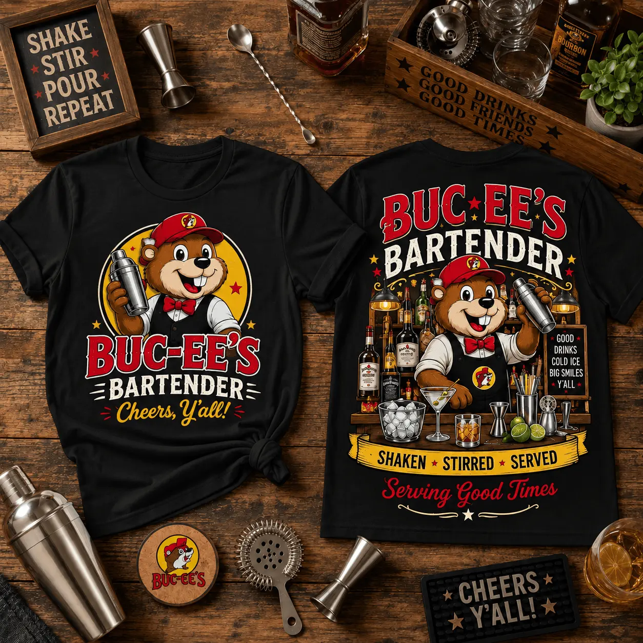 Buc-ee’s Bartender Cheers NY