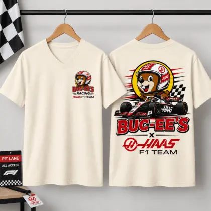 Buc-ee’s Haas F1 Racing 3D Shirt for Motorsport Fans Who Love the Fast Lane NTH1