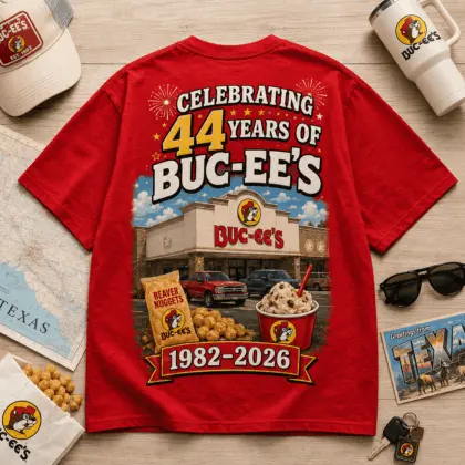 Buc-ee's 44th Anniversary Snack Graphic Tee NY