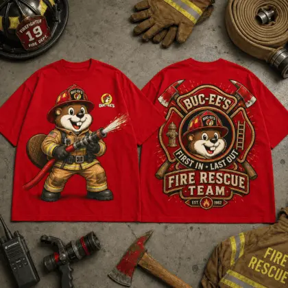 Buc-ee's Fire Rescue Team Graphic Tee NY
