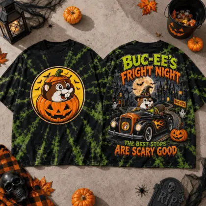 Buc-ee's Fright Night Neon Graphic Tee NY