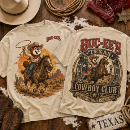 Buc-ee's Texas Cowboy Club Graphic Tee NY