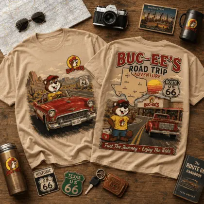 Buc-ee's Route 66 Road Trip Graphic Tee NY