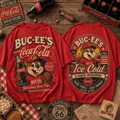 Buc-ee's Coca-Cola Ice Cold Graphic Tee NY