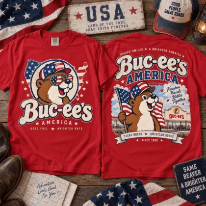 Buc-ee’s Patriotic America T-Shirt NY