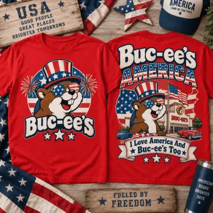 Buc-ee’s Patriotic America T-Shirt NY