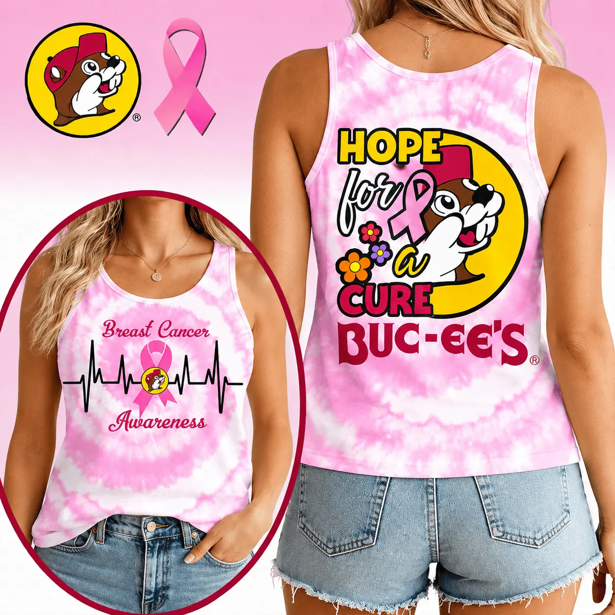 Buc-ee's Birthday Cowgirl Pink T-Shirt NY - Image 5