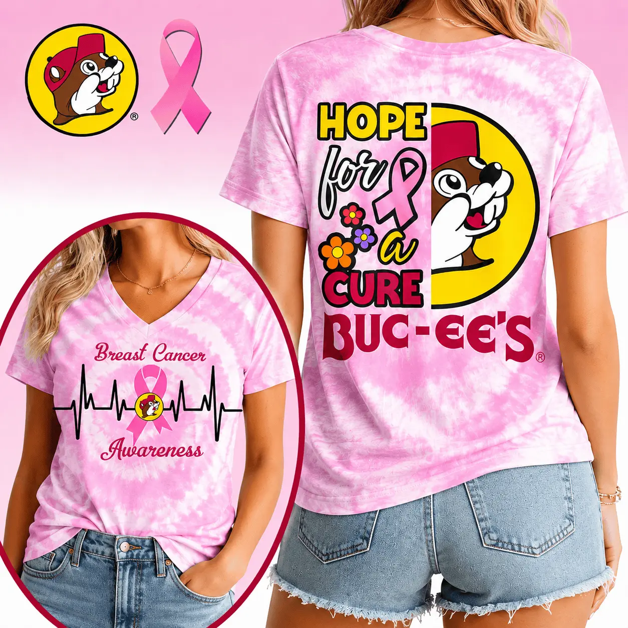 Buc-ee's Birthday Cowgirl Pink T-Shirt NY