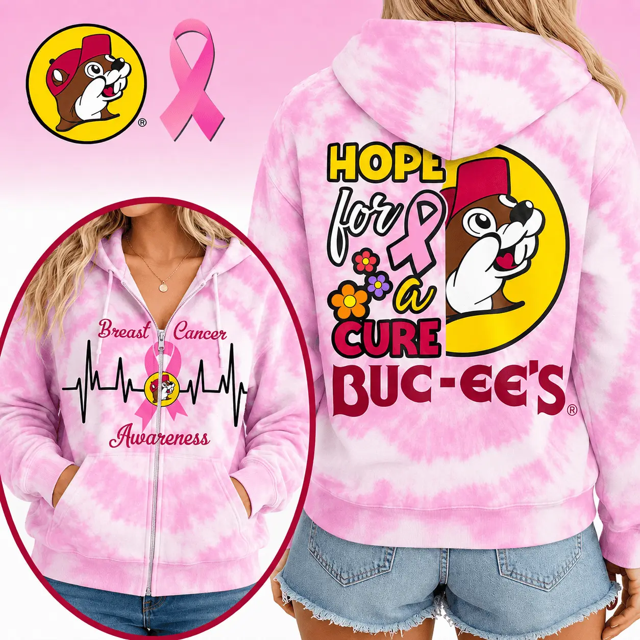 Buc-ee's Birthday Cowgirl Pink T-Shirt NY - Image 8