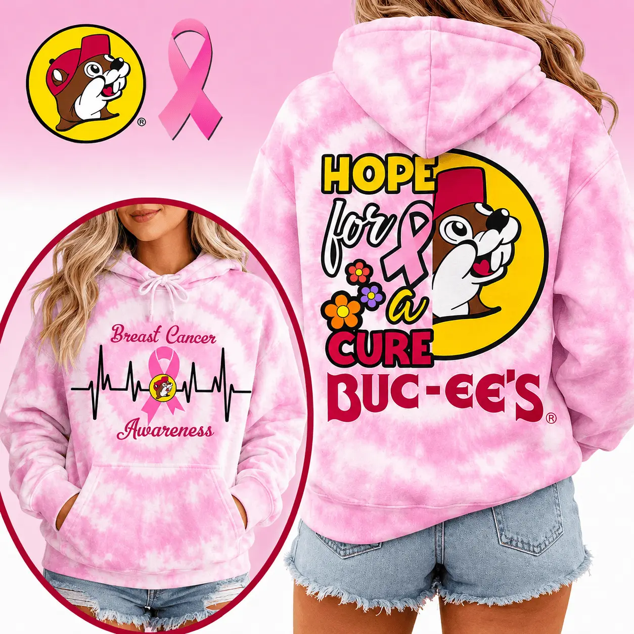 Buc-ee's Birthday Cowgirl Pink T-Shirt NY - Image 7