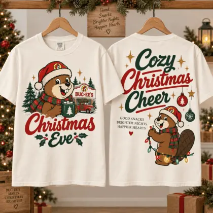 Buc-ee’s Christmas Eve Cozy Cheer 3D Shirt for Holiday Hearts and Brighter Nights NTH1