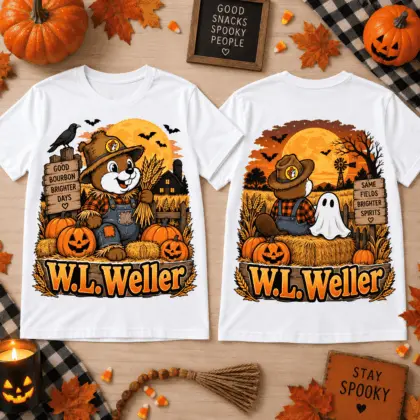 Buc-ee’s W.L. Weller Halloween 3D Shirt for Bourbon Fans and Spooky Road Trips NTH1
