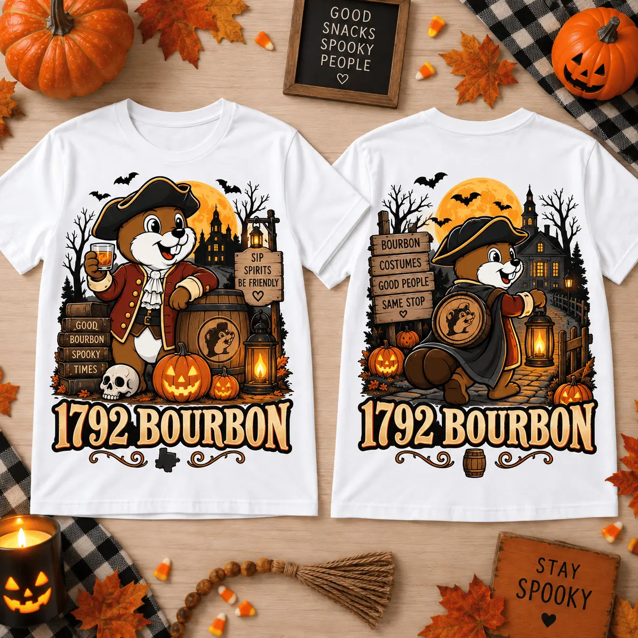 Buc-ee’s 1792 Bourbon Halloween 3D Shirt for Whiskey Fans and Spooky Nights NTH1