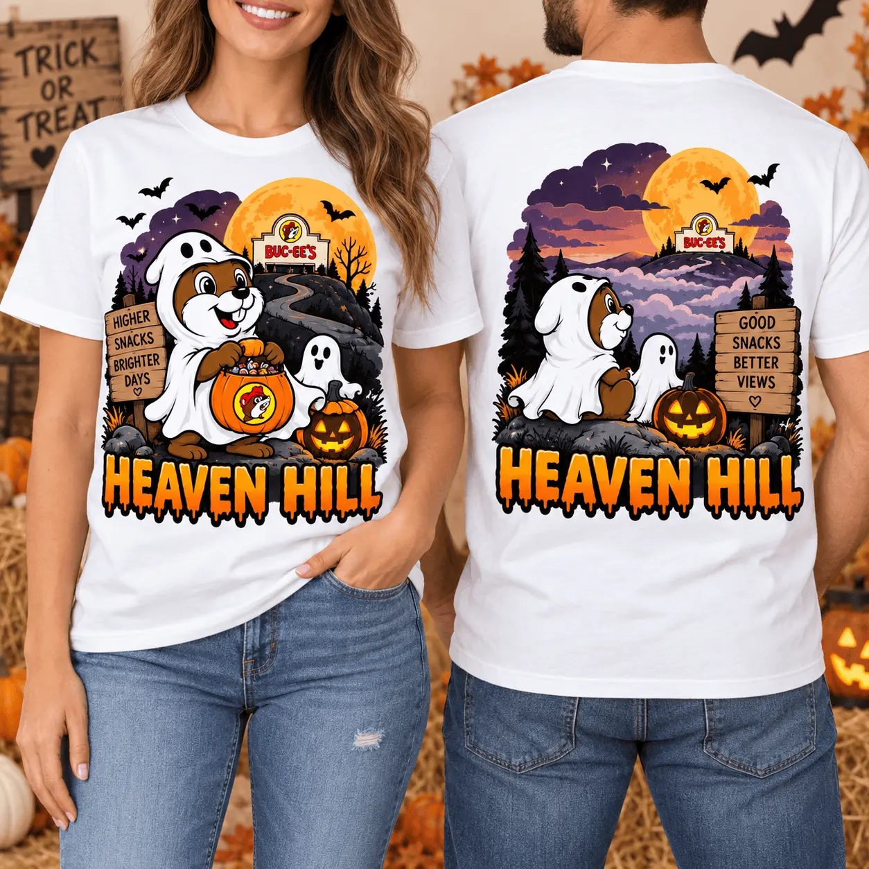 Buc-ee’s Heaven Hill Halloween 3D Shirt for Bourbon Fans and Spooky Road Trips NTH1 - Image 2