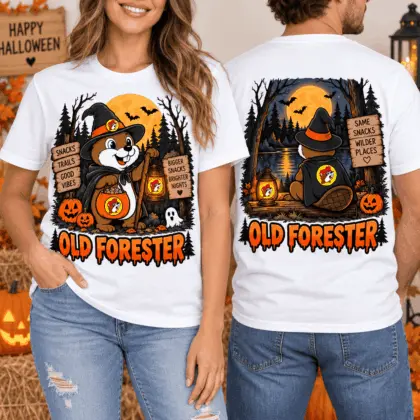 Buc-ee’s Old Forester Halloween 3D Shirt for Whiskey Fans and Spooky Road Trips NTH1