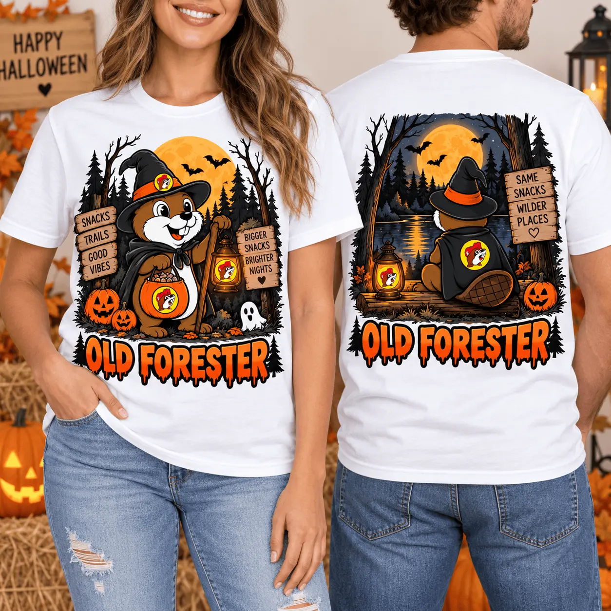 Buc-ee’s Old Forester Halloween 3D Shirt for Whiskey Fans and Spooky Road Trips NTH1