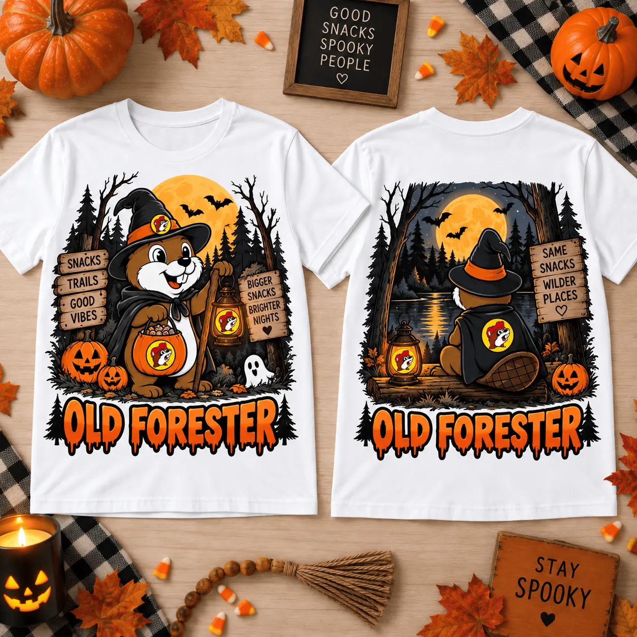 Buc-ee’s Old Forester Halloween 3D Shirt for Whiskey Fans and Spooky Road Trips NTH1 - Image 2