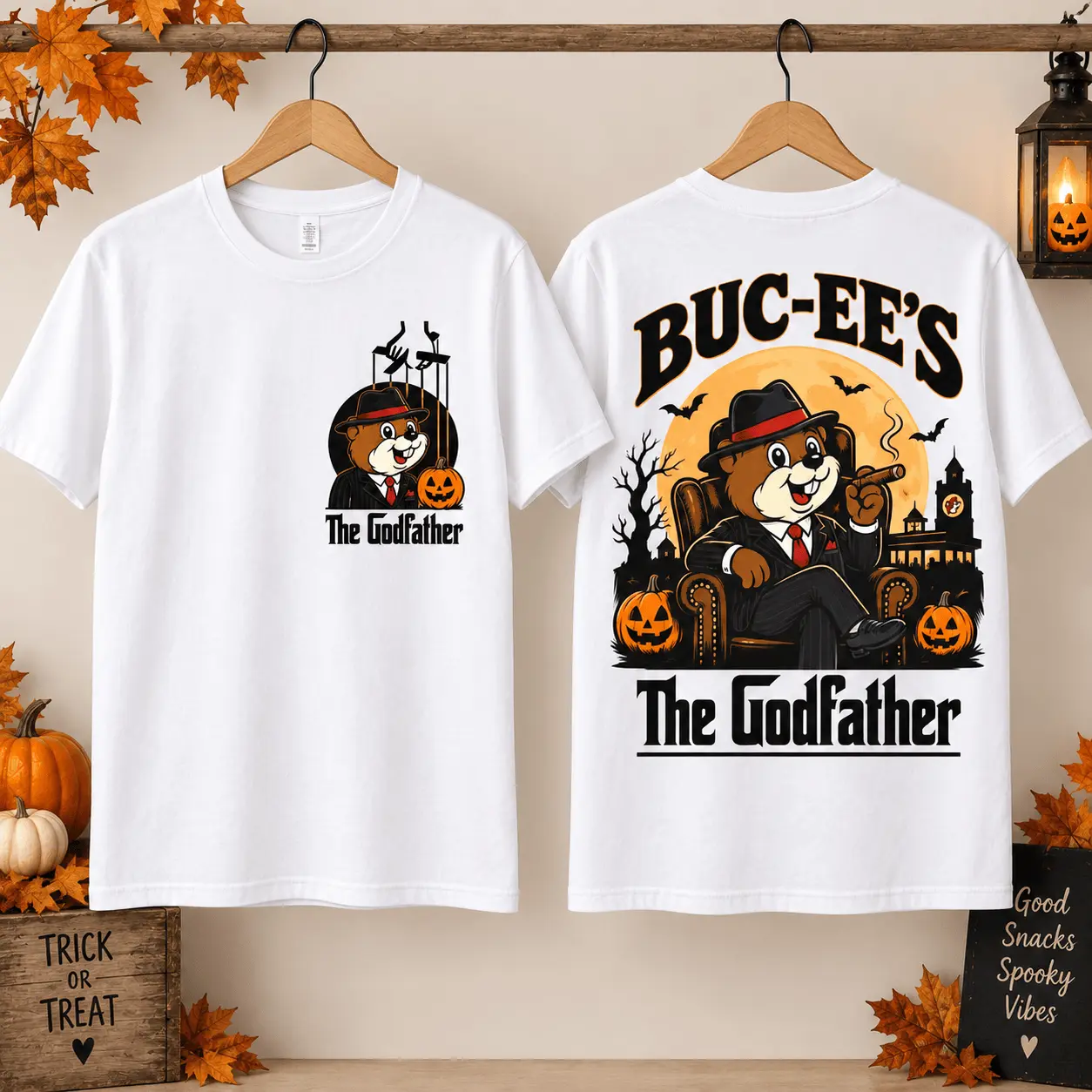 Buc-ee’s The Godfather Halloween 3D Shirt for Classic Movie Fans NTH1