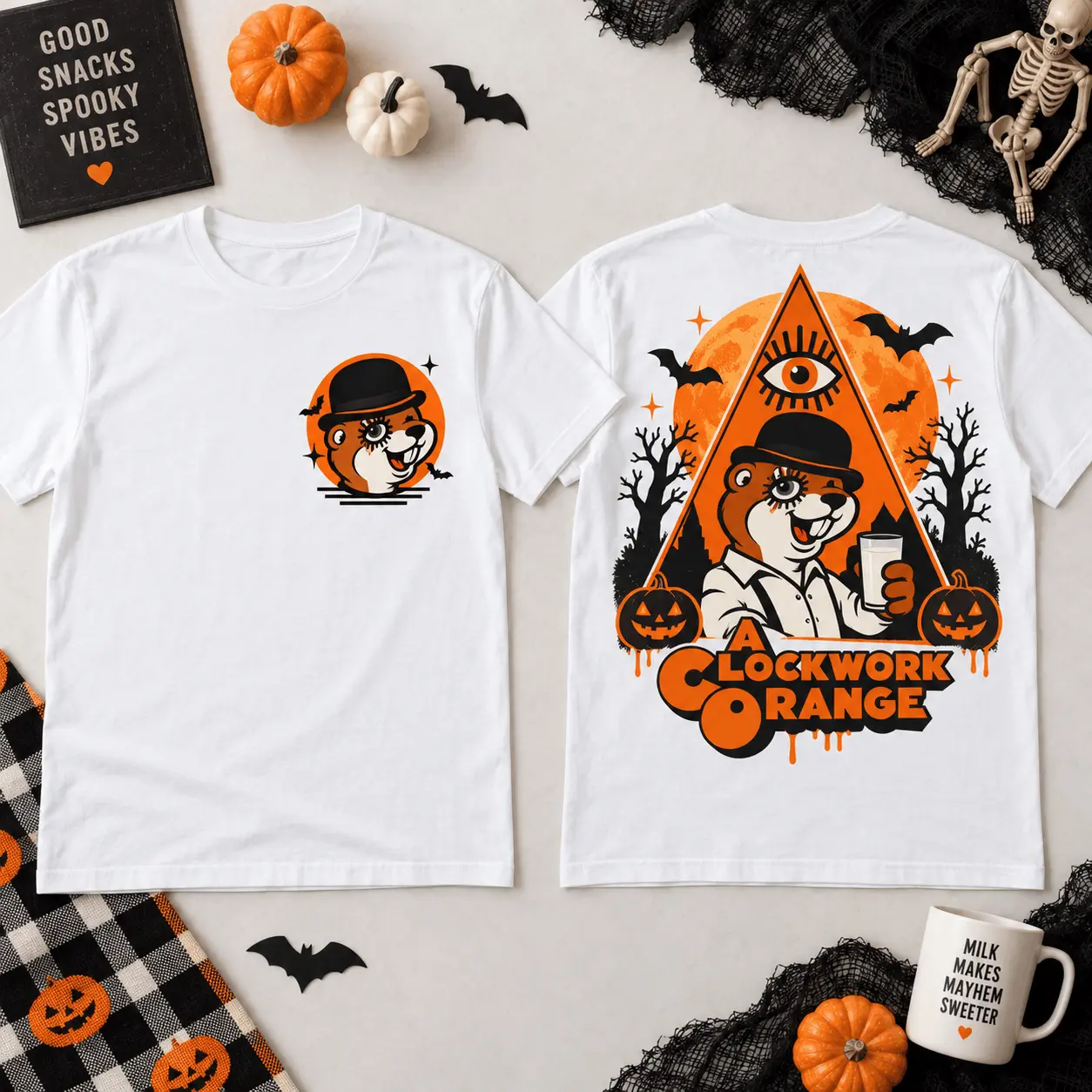 Buc-ee’s A Clockwork Orange Halloween 3D Shirt for Cult Film Fans NTH1 - Image 2
