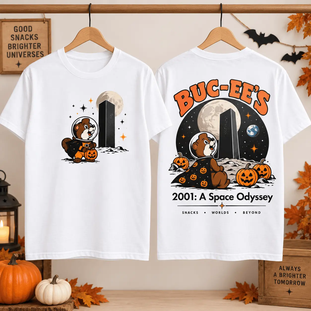 Buc-ee’s 2001 A Space Odyssey Halloween 3D Shirt for Sci-Fi Film Fans NTH1 - Image 2