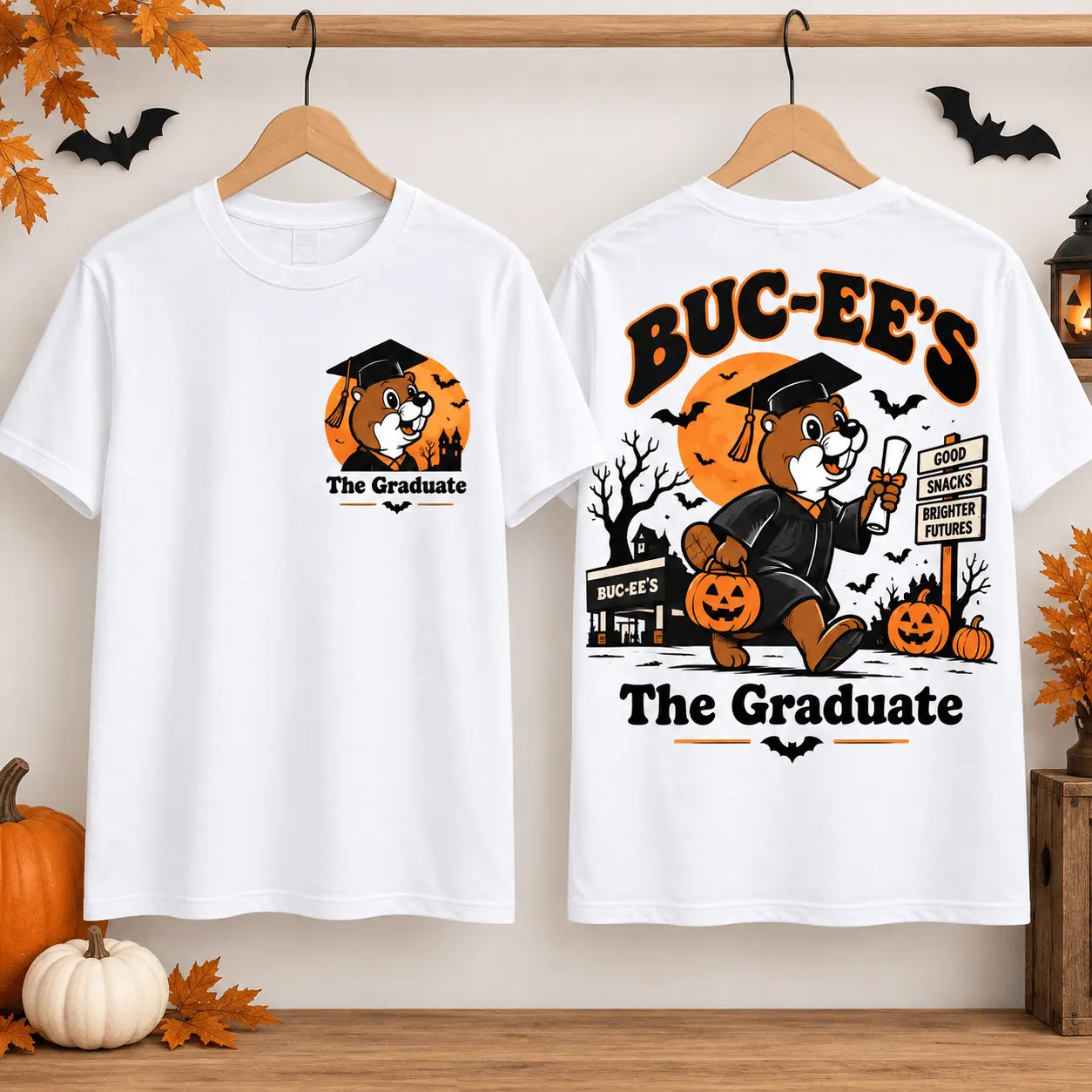 Buc-ee’s The Graduate Halloween 3D Shirt for Classic Film Fans NTH1