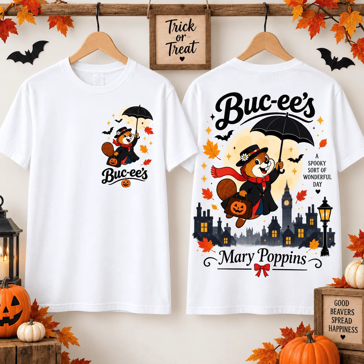 Buc-ee’s Mary Poppins Halloween 3D Shirt for Classic Musical Fans NTH1 - Image 2