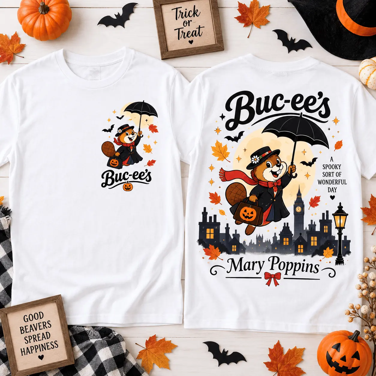 Buc-ee’s Mary Poppins Halloween 3D Shirt for Classic Musical Fans NTH1