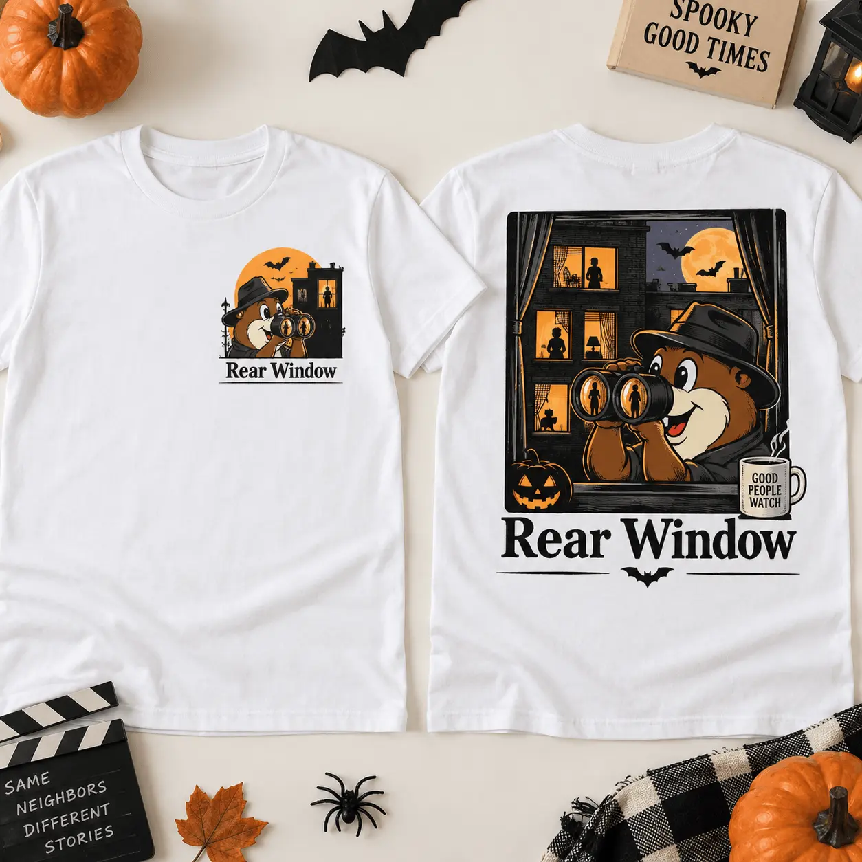 Buc-ee’s Rear Window Halloween 3D Shirt for Hitchcock Fans and Spooky Nights NTH1 - Image 2